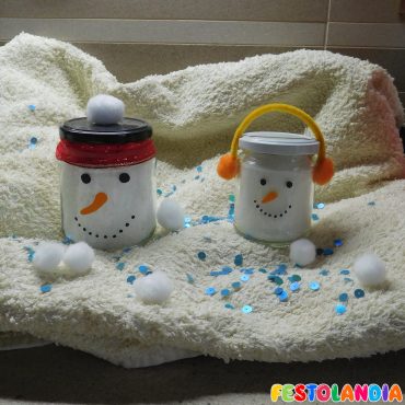Pupazzi di neve… in barattolo!